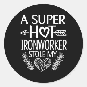 IJzeren Arbeider Vriend Unie Ironworker Ronde Sticker