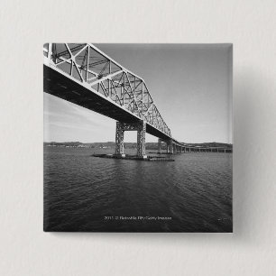IJzeren brug B&W Vierkante Button 5,1 Cm