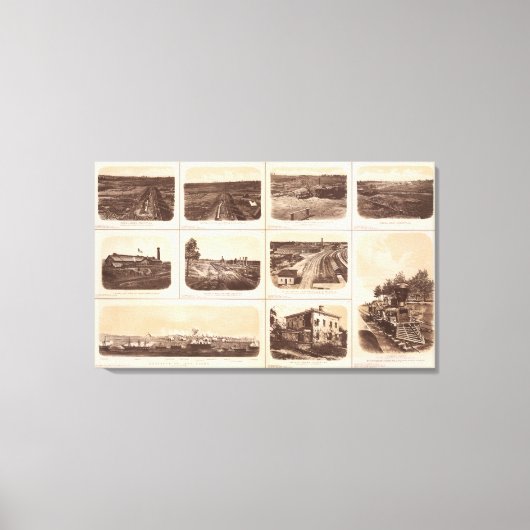 IJzeren kussens, motorhelmen, rebellenlijnen, gebo Canvas Afdruk (Voorkant)