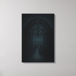ijzeren labyrintpoort canvas afdruk