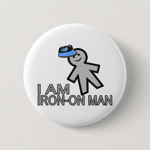 IJzeren-op-Man Ronde Button 5,7 Cm