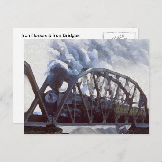 IJzeren paarden en ijzerbruggen Briefkaart (Voorkant / Achterkant)