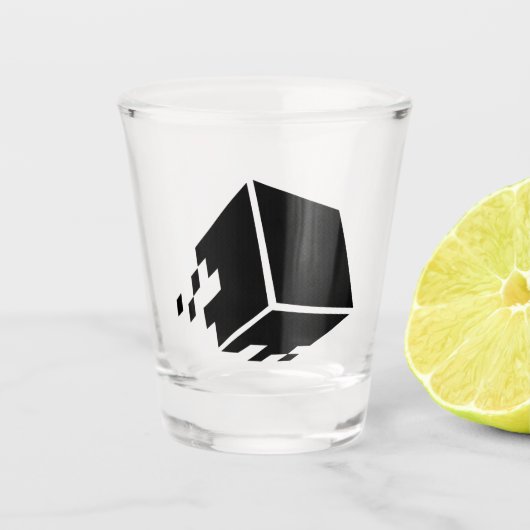 IJzeren Pixel Shot Glass Glas (Voorkant)