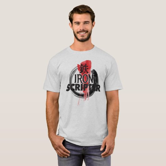 IJzeren Scripter T-shirt (Voorkant volledig)