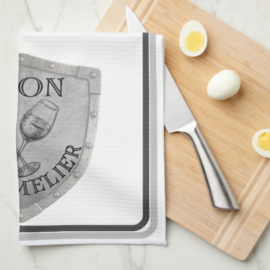 IJzeren Sommelier Wijnliefhebber Theedoek (Quarter Fold)