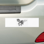 IJzerpaard Bumpersticker (Op auto)