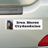 IJzerpaard Clydesdales Bumpersticker (Op auto)