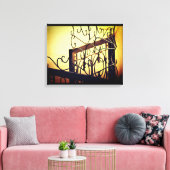 IJzerplaat ontwerp Canvas Afdruk (Insitu (Woonkamer))