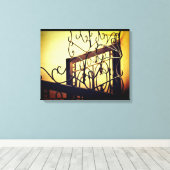 IJzerplaat ontwerp Canvas Afdruk (Insitu (Houten vloer))