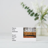 IJzerplaat Visitekaartje (Staand voorkant)