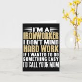 Ijzerwerker I Geef Niet Om Moeilijke Klussen Vette Kaart (Gele Bloem)