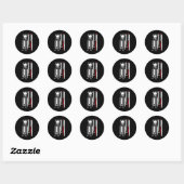 ijzerwerker ronde sticker (Vel)