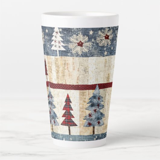 ijzig bos latte mok (Voorkant)