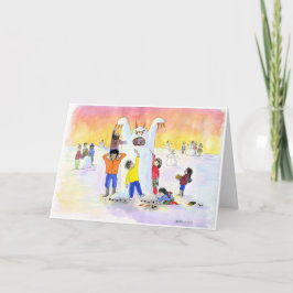 Ijzig het Afschuwelijke Man van de Sneeuw: Feestdagen Kaart