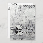 IJzige bomen in West Fork Feestdagenkaart (Voorkant / Achterkant)