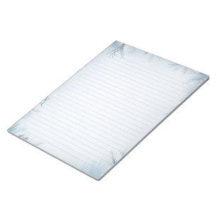 IJzige winter thema, ijzig gevoerd Notitieblok