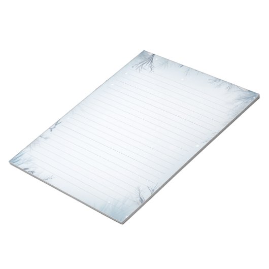 IJzige winter thema, ijzig gevoerd Notitieblok (Schuin)