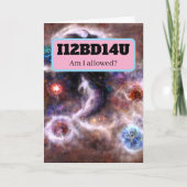 Ik12Ben14Jou Nerdy Woord Raadsel Lees Langzaam Kaart (Voorkant)