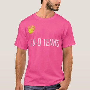 Ik 0-0 tennis hou van leuke Schattigee sporten T-shirt
