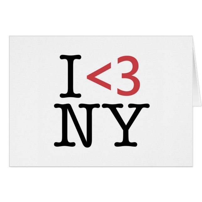 IK <3 NY (Voorkant Horizontaal)