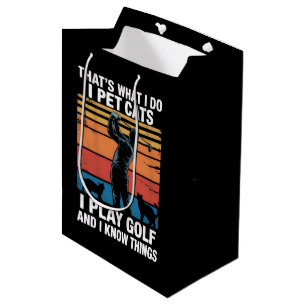 Ik Aai Katten Die Golf Spelen & Weten Dingen Golfe Medium Cadeauzakje
