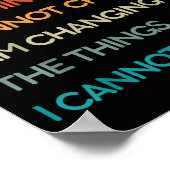 Ik accepteer de dingen die ik niet kan veranderen poster (Hoek)