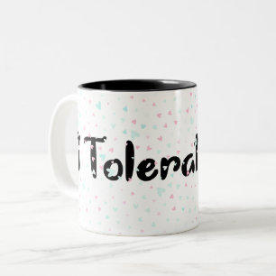 Ik accepteer je. tweekleurige koffiemok