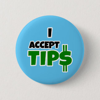 Ik accepteer tips ronde button 5,7 cm