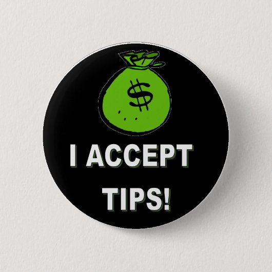 IK ACCEPTEER TIPS RONDE BUTTON 5,7 CM (Voorkant)