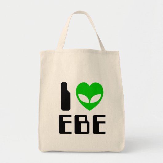 Ik Alien Heart EBE Tote Bag (Voorkant)