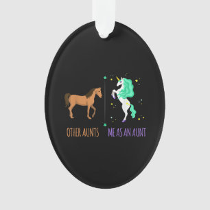 Ik als tante of tante Horse Unicorn Cft Ornament