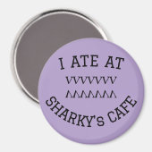 Ik at bij de cafémagneet van SHARKY Magneet (Voorkant / Achterkant)