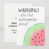 Ik at de Aankondiging van de Zwangerschap van de (Voorkant / Achterkant)