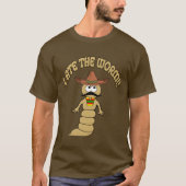 Ik at de worm t-shirt (Voorkant)