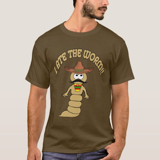 Ik at de worm t-shirt (Voorkant)