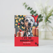 Ik at Kerstmis Rode Feestdagen Lijst Stout huisdie (Staand voorkant)