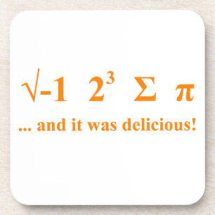 Ik at pi drankjes onderzetter