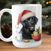 Ik at Santa's Cookies Labrador Puppy Dog Christmas Koffiemok