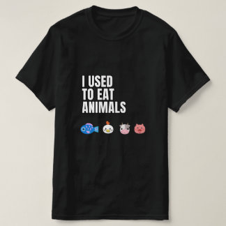 Ik at vroeger dieren T-shirt voor heren