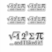 Ik at wat taart en ik vond het leuk sticker (Voorkant)