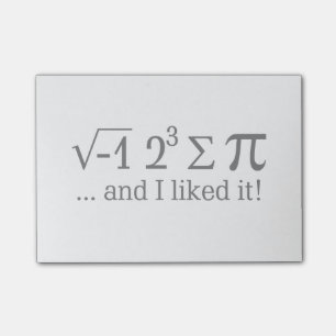 Ik at wat taart en ik vond het leuk Typografie Post-it® Notes