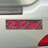Ik, Auto's, Dood, B Bumpersticker (Op auto)