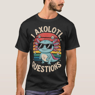 Ik Axolotl Vragen Anime Schattig T-shirt
