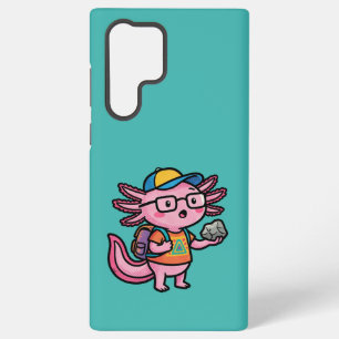 Ik Axolotl Vragen scholier houdt steen nieuwsgieri Samsung Galaxy Hoesje