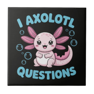 Ik Axolotl Vragen Tegeltje