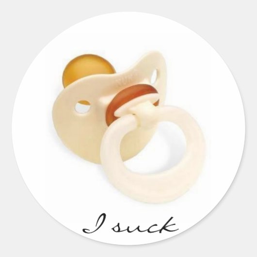 Ik baal ronde sticker (Voorkant)