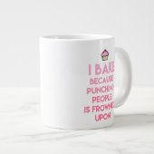 Ik bak! Funny Baking Quote Extra Grote Beker (Voorkant rechts)