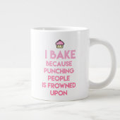 Ik bak! Funny Baking Quote Extra Grote Beker (Rechts)