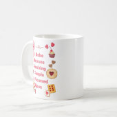 Ik bak omdat mensen gestraft worden koffiemok (Voorkant links)