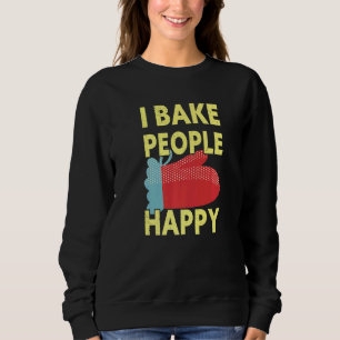 Ik baken mensen Happy Baking Baker Trui